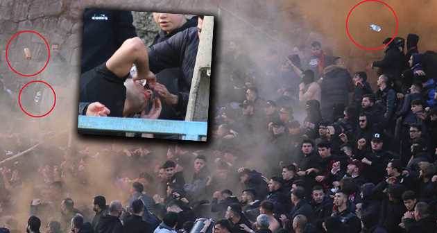 Eskişehirspor maçında olay çıktı: Yaralılar var