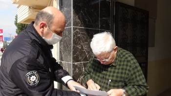 Evde Kalan Gurbetçi Yaşlılara Polis Desteği
