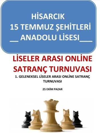 Hisarcık’Ta Liseler Arası Online Satranç Turnuvası
