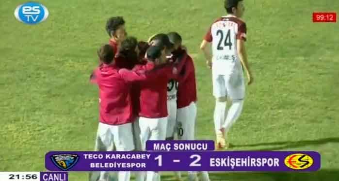 Karacabey - Eskişehirspor: 1 - 2 (Maç sonucu)