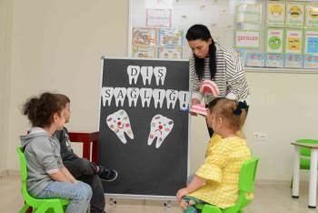 Minik Öğrencilere Ağız Ve Diş Sağlığı Eğitimi Verildi
