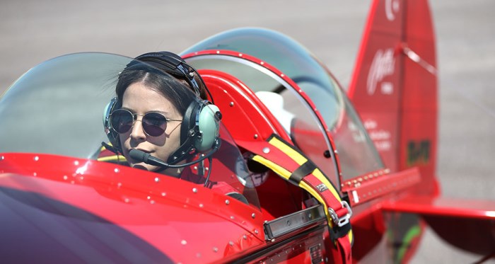 O Türkiye'nin tek kadın akrobasi pilotu