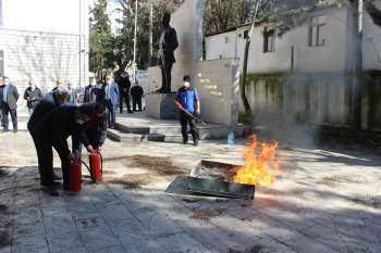 Osmaneli’De Yangın Söndürme Tatbikatı
