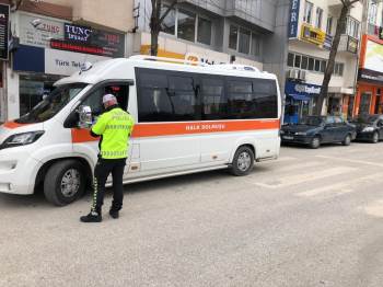 Polis Ekiplerinden Otobüslere Korona Virüs Denetimi
