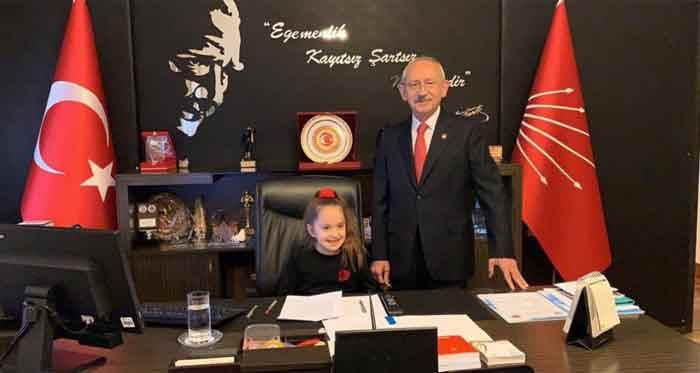 Şehidimizin kızı Kılıçdaroğlu'nun misafiri oldu