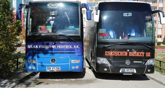 Takım otobüsleri Odunpazarı Belediyesi'nden 