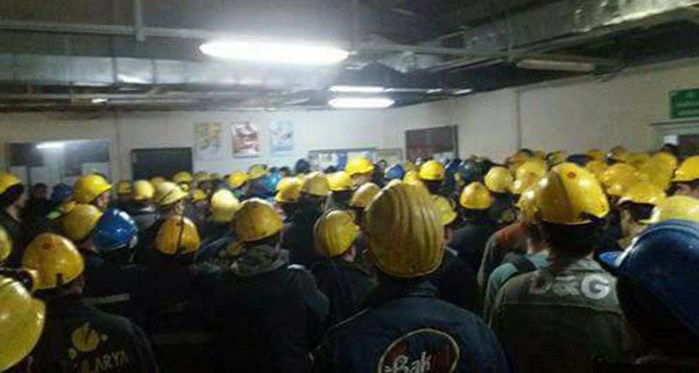 Termik santral işçileri üretimi durdurdu