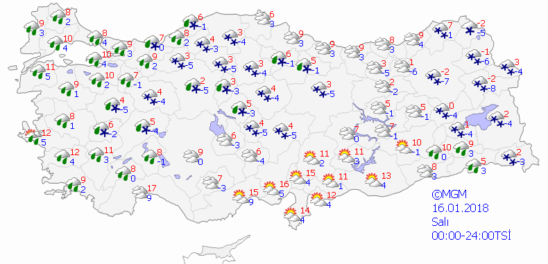 Bu kez kar ve fırtına uyarısı