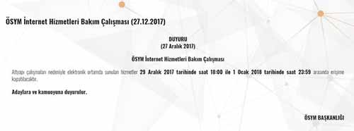 ösym, internet sitesi