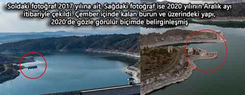 2017 - 2020 Porsuk Barajı karşılaştırması