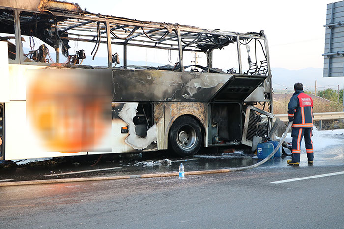 Sakarya, pamukova, otobüs yangını