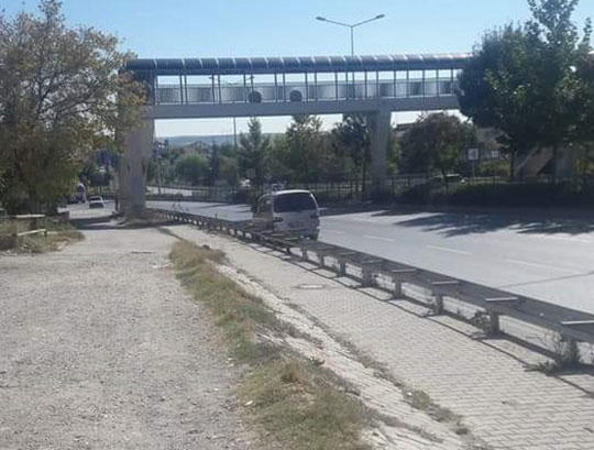 Eskişehir'de çevre yolunda tehlikeli yolculuk