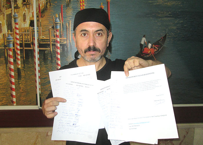 Toplanan imzalar Büyükşehir'e teslim edildi