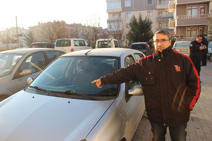 16 araca mermi bıraktılar!