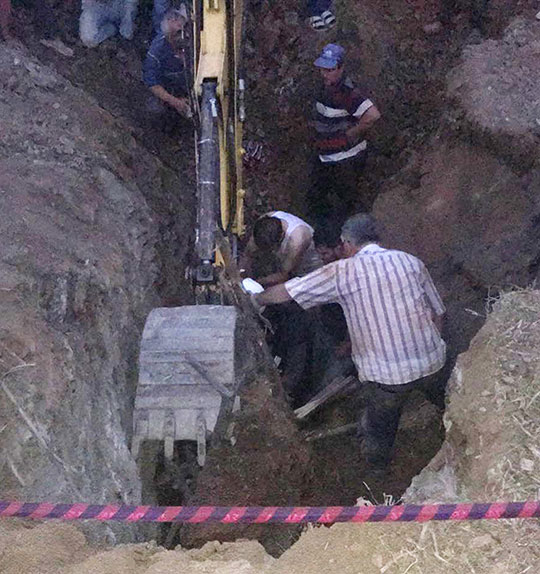 Göçük altında can verdi!