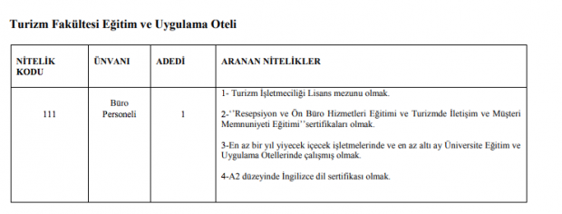 Eskişehir Osmangazi Üniversitesi'ne çok sayıda personel alınacak