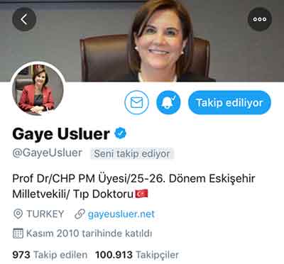 gaye usluer twitter hesabı