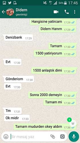 Didem Çolak pazarlık fotoğrafı