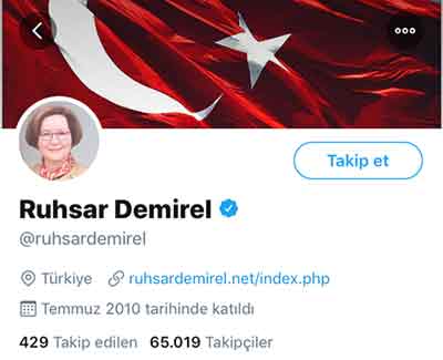ruhsar demirel twitter hesabı