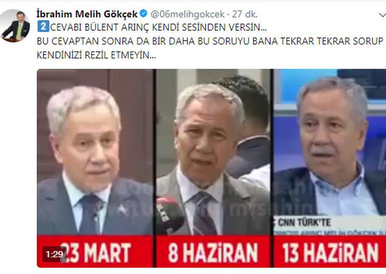 Melih Gökçek Bülent Arınç