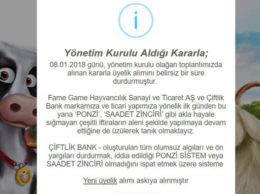 Çiftlikbank website