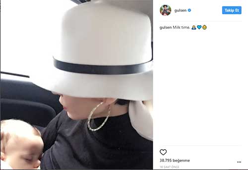 Gülşen bebek emzirme