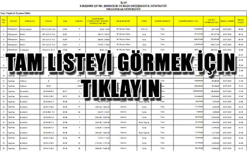 Eskişehir resmi ilan 19 07 2023