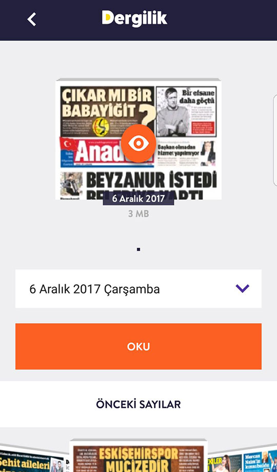 Eskişehir Anadolu Gazetesi Dergilik android ve ios uygulaması