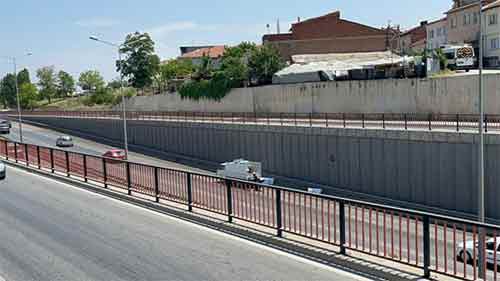 Eskişehir Çevre yolunda ilginç manzara 09 07 2023