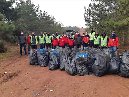 Eskişehir kent ormanı temizlik 08 01 2021