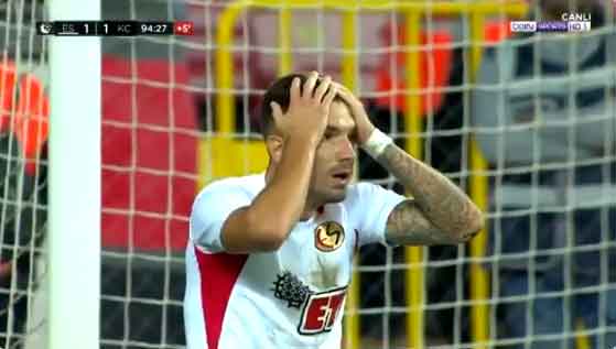 Eskişehirspor Keçiörengücü verilmeyen penaltının görüntüleri