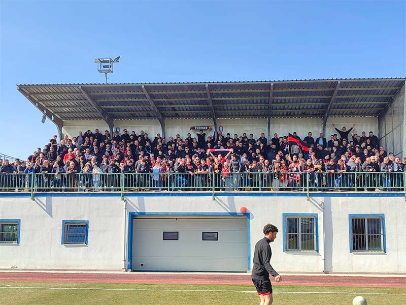 Eskişehirspor taraftarı Sincan Belediyespor deplasmanında