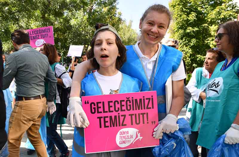 Tepebaşı'nda çöp toplama etkinliği-19-09-2022