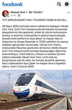 İzmit Hızlı tren