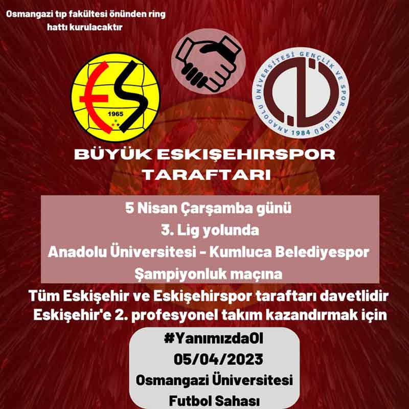 Anadolu Üniversitesi'nden "yanımda ol" çağrısı  4.04.2023