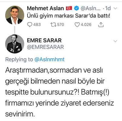 Sarar tweeti tepki topladı - 1