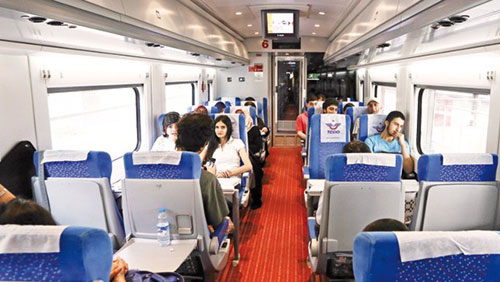 Yüksek Hızlı Tren içi fotoğrafı