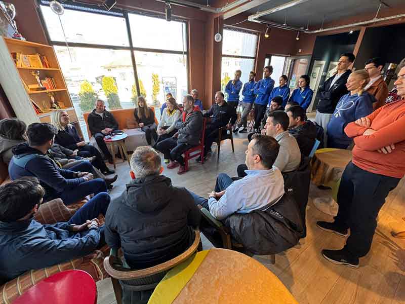 Türkiye Tenis Federasyonu Başkanı Şafak Müderrisgil Eskişehir ETA Tenis'te