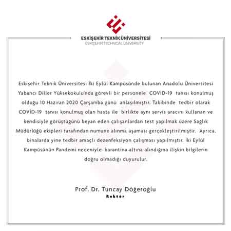 Tuncay Döğeroğlu açıklaması