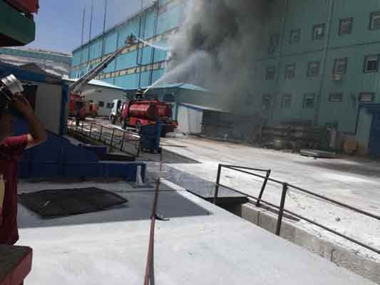 Eskişehir’de bulunan Kırka Bor İşletme Müdürlüğü’nde elektrik trafosunun patlaması sonucunda yangın çıktı.