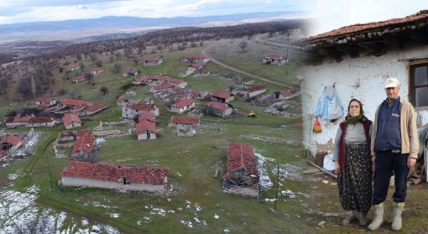 60 haneli köyde yalnızca onlar kaldı
