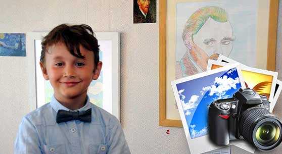 7 YAŞINDA İLK ÖZEL SERGİ