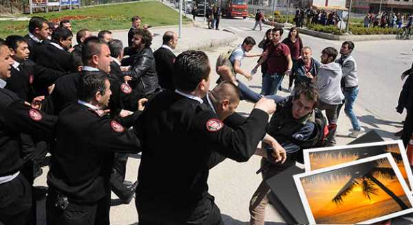 A.Ü.'DE ARBEDE: YARALILAR VAR