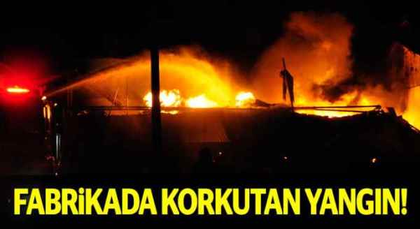 Afyonkarahisar’da fabrika yangını!