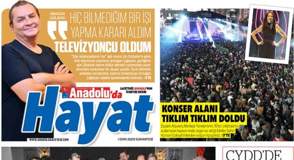 Anadolu'da Hayat ekimizde bu hafta: 1 Ekim 2022