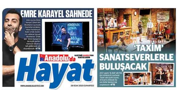 Anadolu'da Hayat ekimizde bu hafta: 28 Ocak 2023