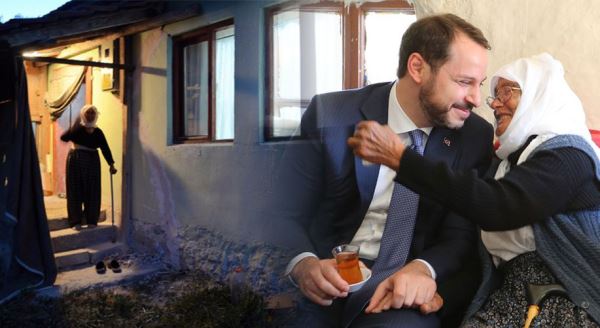 Bakan Berat Albayrak Hesna nineyi ziyaret etti