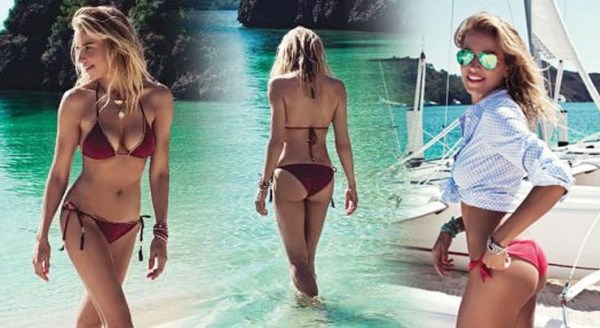Burcu Esmersoy bir ay bikinili gezecek