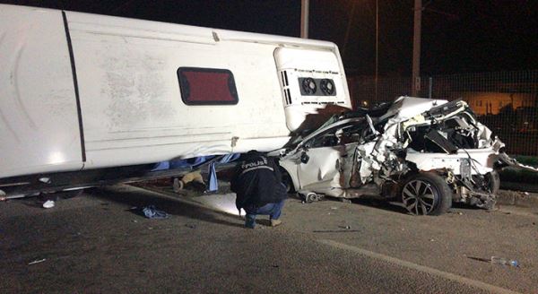 Bursa'da feci kazada 4 kişi öldü