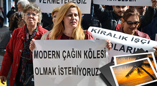 DİSK ÜYELERİNE DESTEK YÜRÜYÜŞÜ